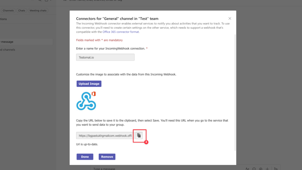 Testomat.io - Notification Teams